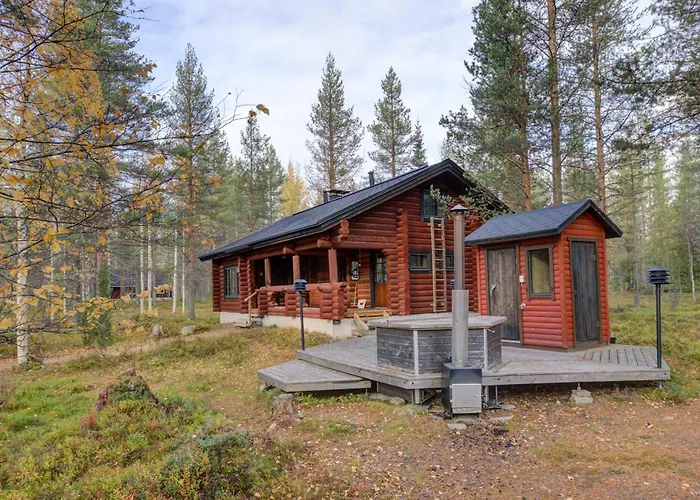 Laavu 13 Original Log With Sauna * Pyhätunturi